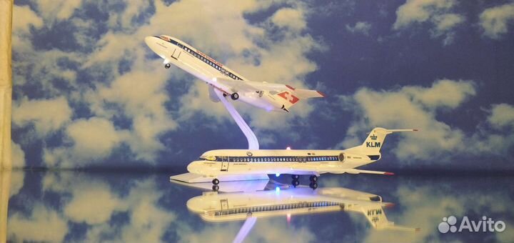 Модели самолётов Bac1-11иFokker100.Уникальные