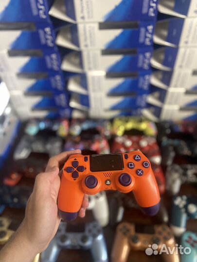 Sony PS4 джойстик оранжевый