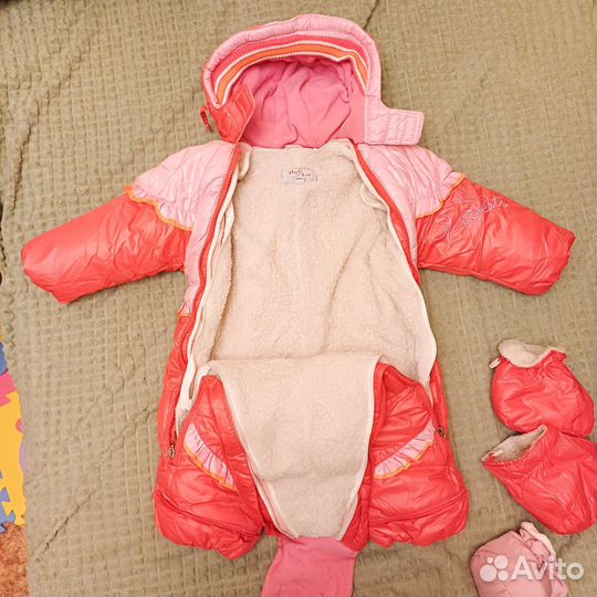 Комбинезон-трансформер на овчине 68-80-86