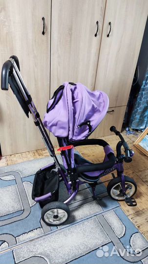 Велосипед-коляска 2 в 1 с ручкой