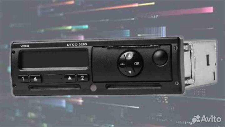 Тахограф VDO 3283 с чипом нкм.С подключением