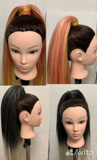 Косы на резинке,хвост на резинке