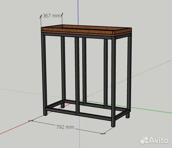 Подставка под аквариум лофт