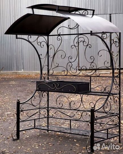 Мангал с крышей