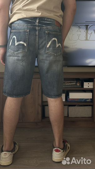Джинсовые шорты evisu оригинал
