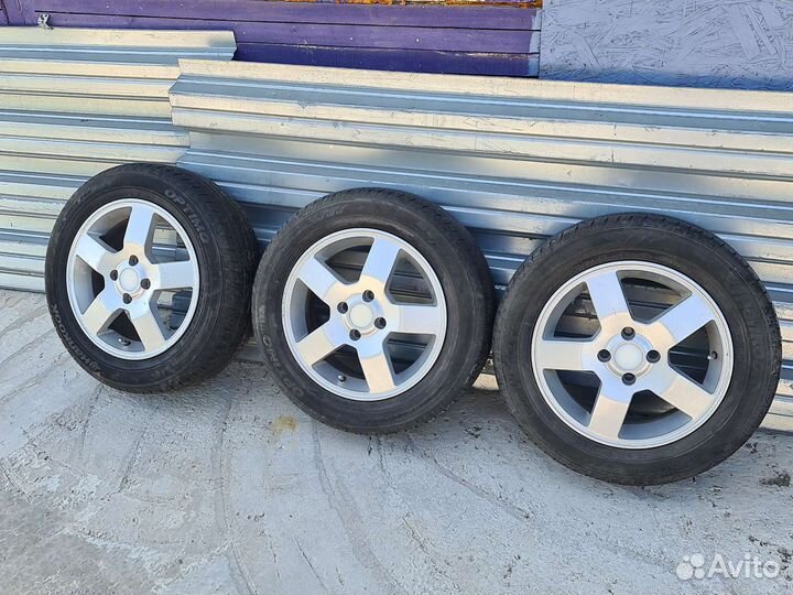 Колеса Solaris R15, литые, летние 3 штуки отл.сост