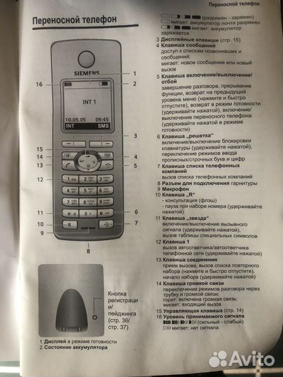 Телефон Siemens Gigaset S450