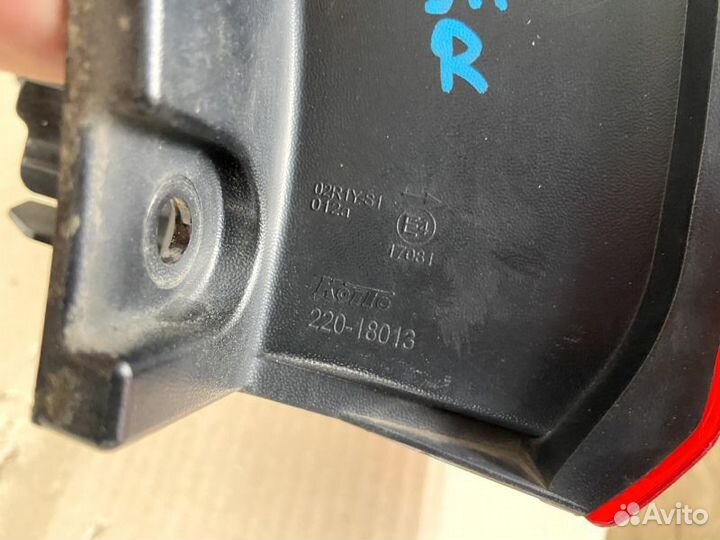 Фонарь задний правый Nissan Qashqai J11 2013-2019