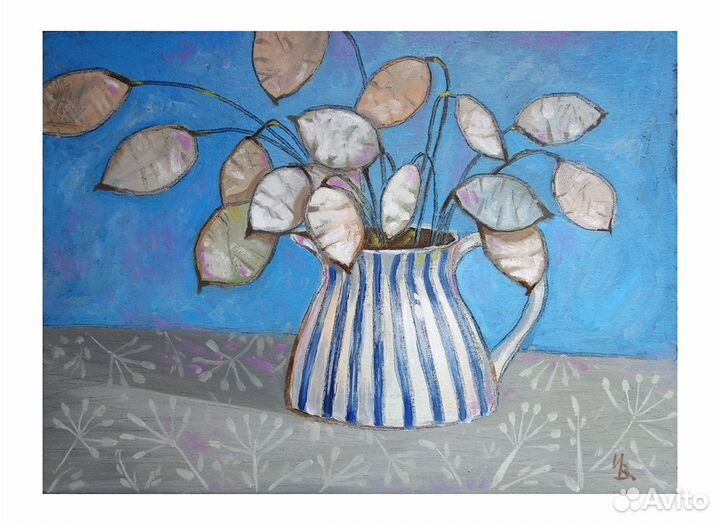 Картина маслом на холсте, цветы