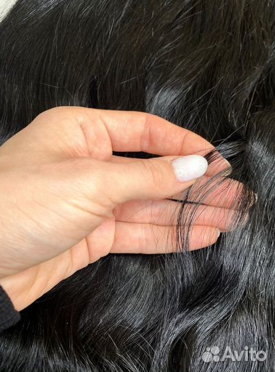 Волосы натуральные, 40см, кудри, надёжно