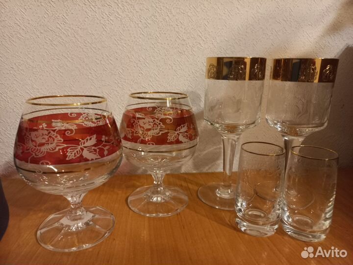 Хрустальные бокалы и рюмки СССР