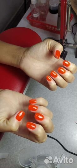 Модель на маникюр с покрытием