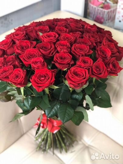 101 роза 51 роза красные и белые 70 см доставка