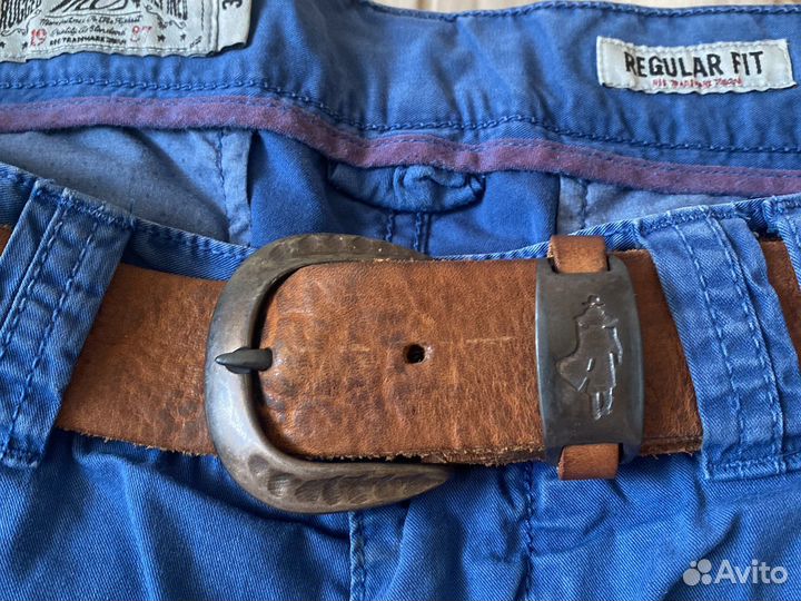 Пляжные шорты Marlboro Classics с кожаным ремнем