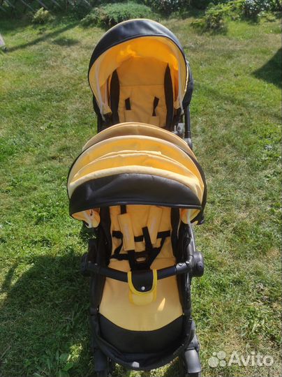 Коляска для двойни или погодок 3 в 1 Mr.Sandman