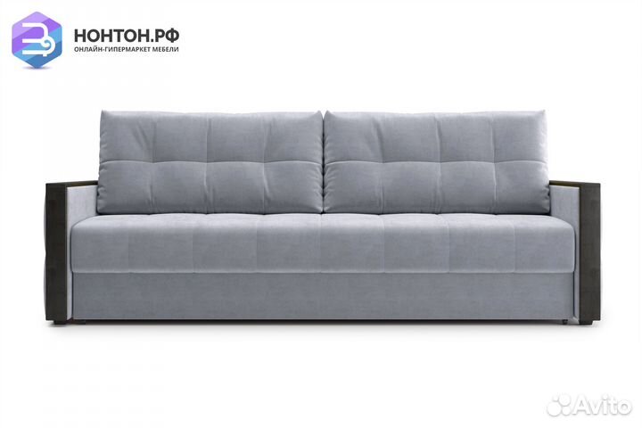 Диван еврокнижка Инсайд 3-х местный серый