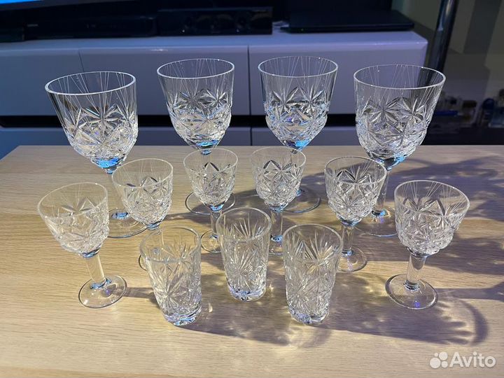 Рюмки фужеры хрусталь СССР