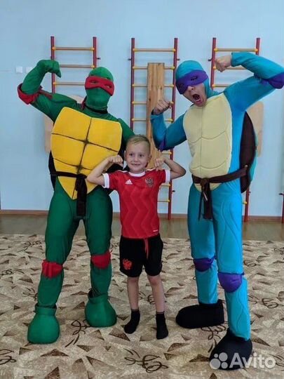 Черепашки-ниндзя на Ваш праздник. Аниматоры Казань