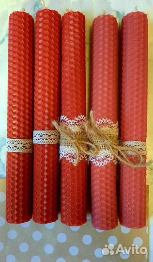 Свечи медовые из натуральной вощины