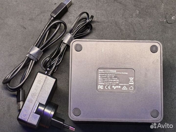 Док-станция для двух HDD Orico 6629US3-C 2.5'/3.5'