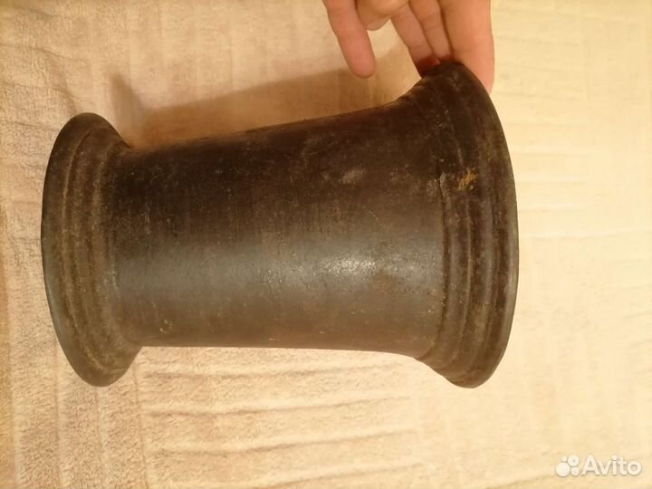 Ступка Большая с пестиком СССР чугун