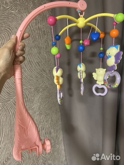 Мобиль на кроватку, подвеска музыкальная