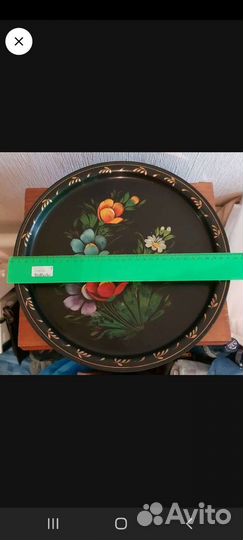 Хлебница вязанная/поднос метелический/солоничка