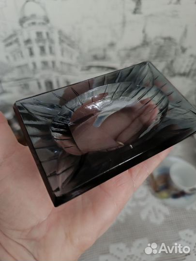 Советская пепельница из стекла