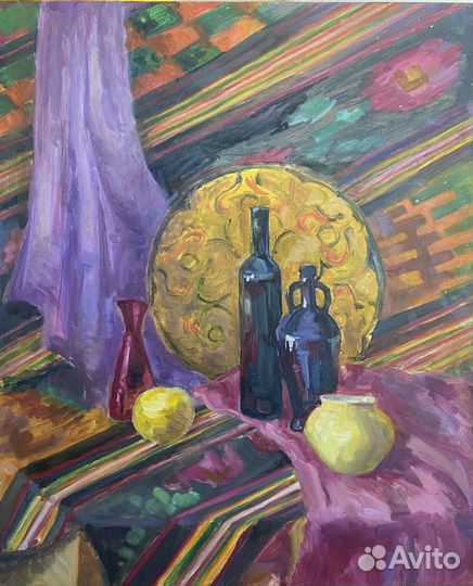 Картина маслом на холсте натюрморт 50х60