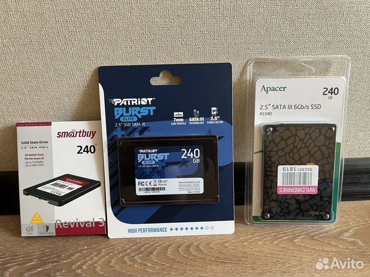 Ssd диски 2,5 SATA 240gb