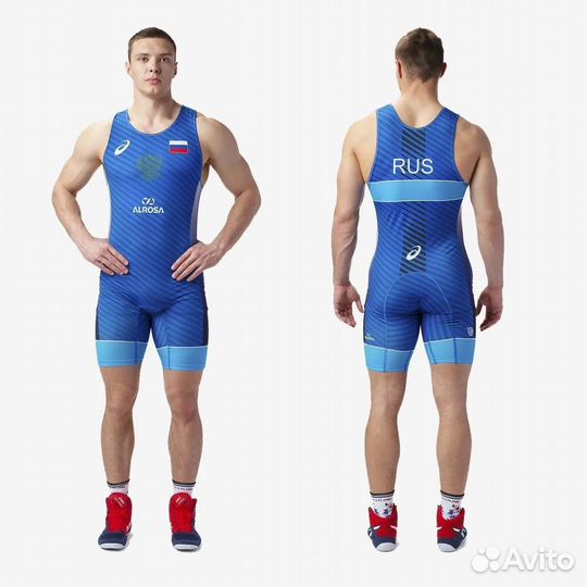 Борцовское трико asics размеры M L XL XXL