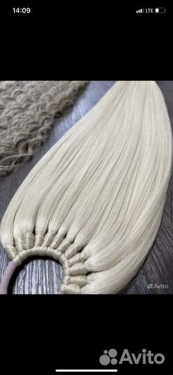 Хвост на резинке / накладной хвост / шиньон