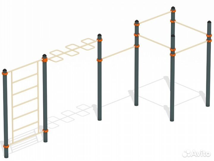 Уличная спортивная площадка (Workout) воркаут