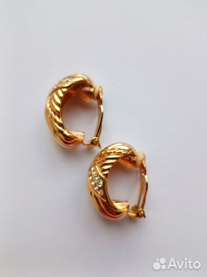 Swarovski клипсы