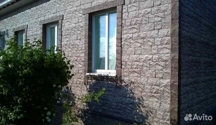 Фасадная панель натуральная каменная кладка