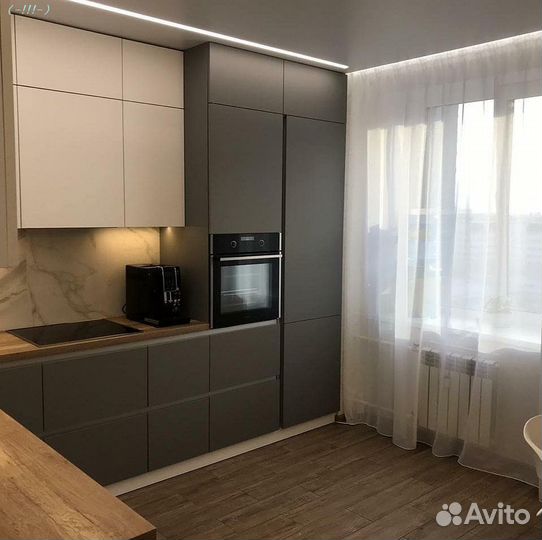 Кухня Кухонный гарнитур на заказ под потолок