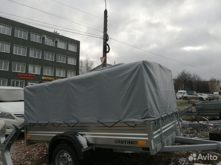 Прицеп спутник Expert 2,5х1,3х1,0м с тентом 70см