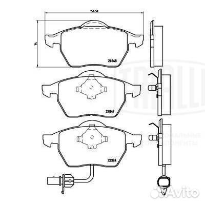 Колодки тормозные передние