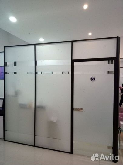 Офисные стеклянные прегородки