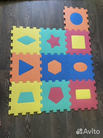 Детский развивающий коврик пазл
