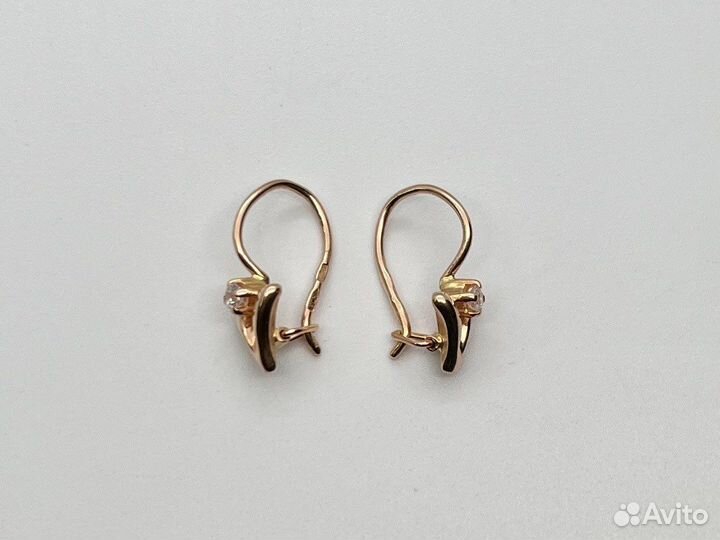 Золотые серьги 585 пробы