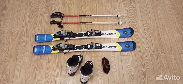 Горные лыжи 100 + ботинки 170-185 мм