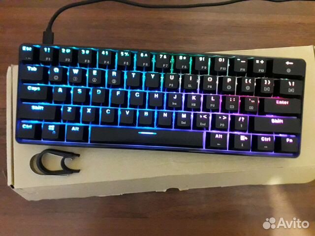 Клавиатура игровая механическая gk61 gateron Black