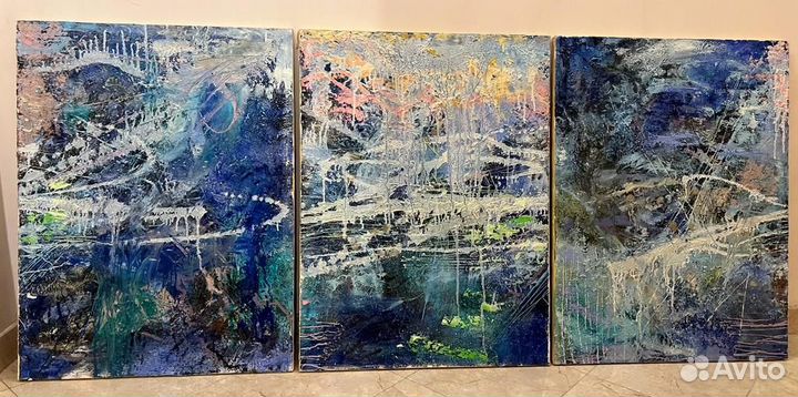 Модульная картина (3 шт) Триптих 80х60см