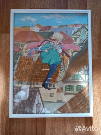 Картина аниме ходячий замок