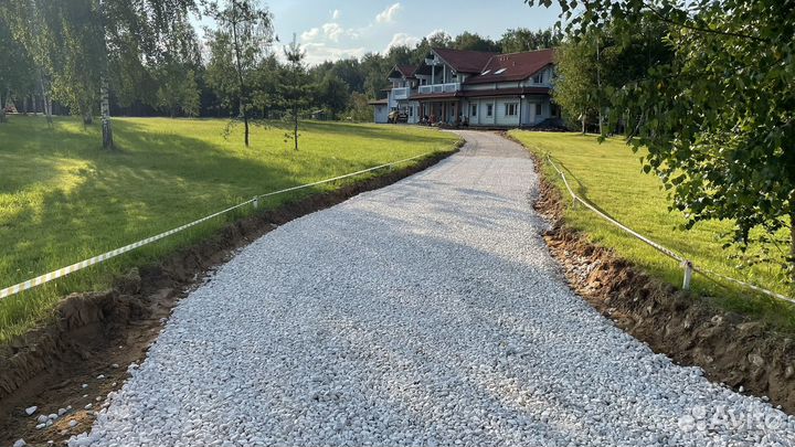 Укладка асфальтовой крошки асфальтирование