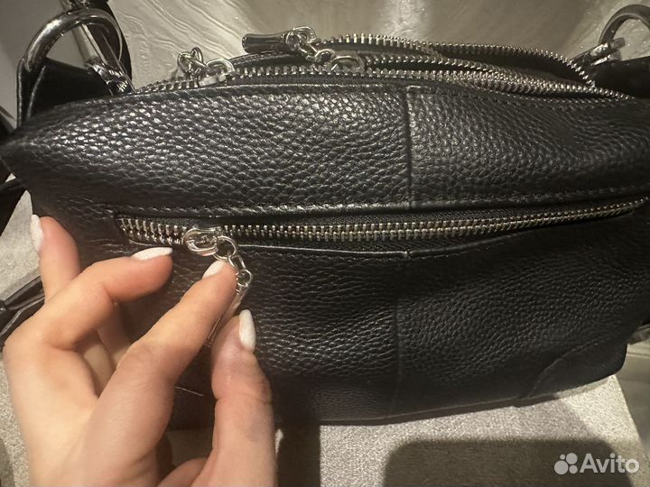 Сумка женская натуральная кожа через плечо