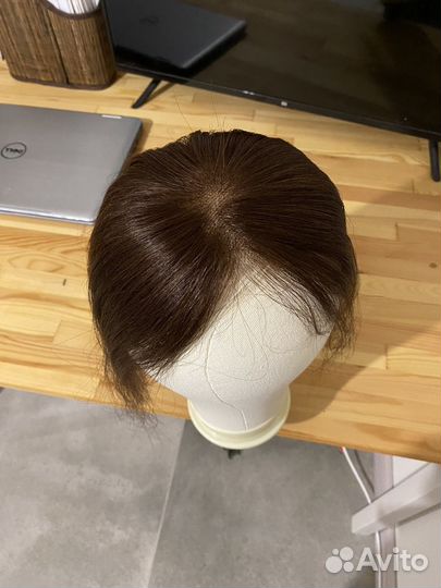 Накладка на сетке из натуральных волос / парик