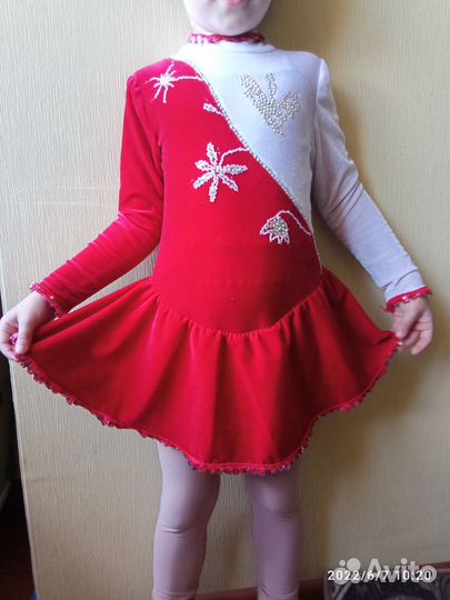 Платье для фигурного катания+брючки