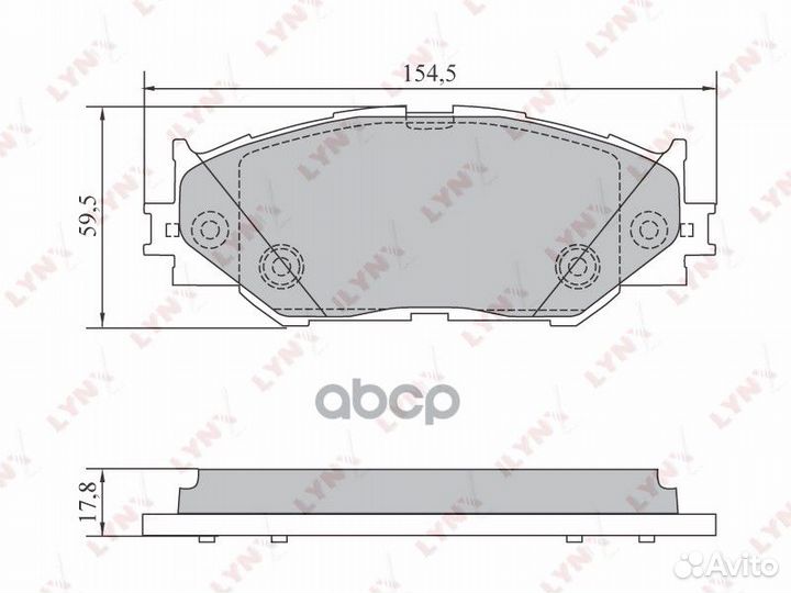 Колодки торм.пер.lexus IS200D-350 05 BD-7589 L